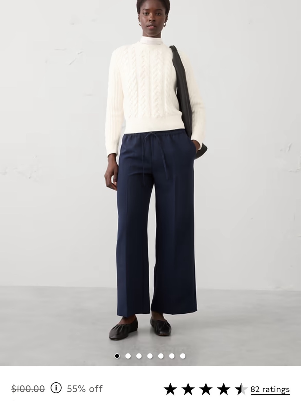 Banana Republic Factory Straight Mid Rise Pull on Pant